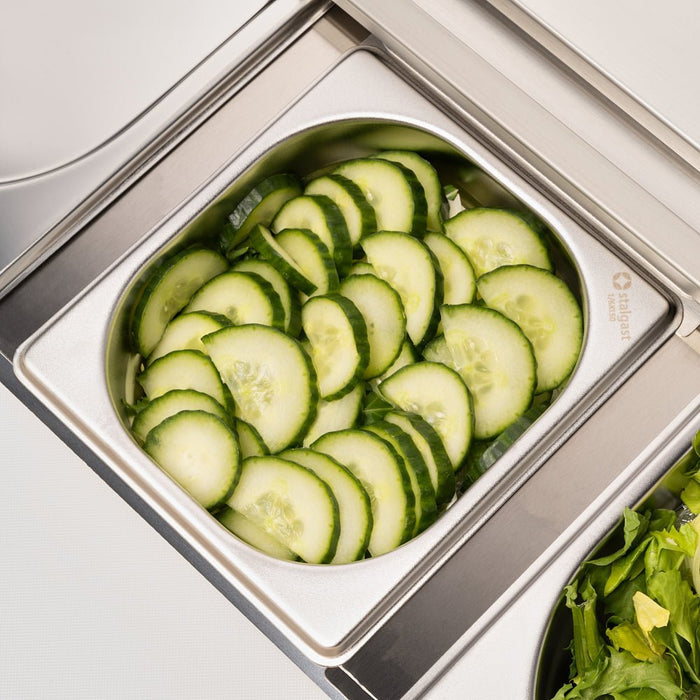 Stalgast - Starline Vorbereitungstisch, 2-türig, 10x GN 1/4 - GastroDeals
