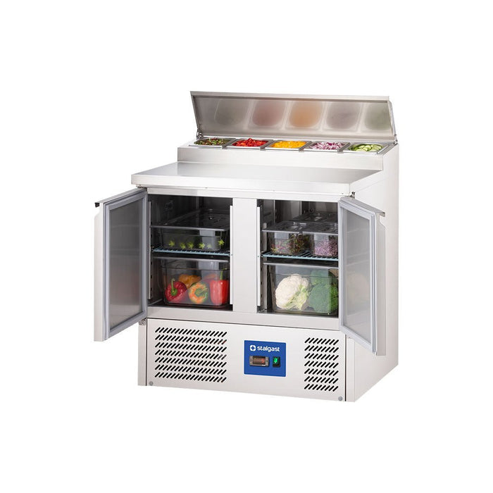 Stalgast - Starline Vorbereitungstisch, 2-türig, 5x GN 1/6 - GastroDeals