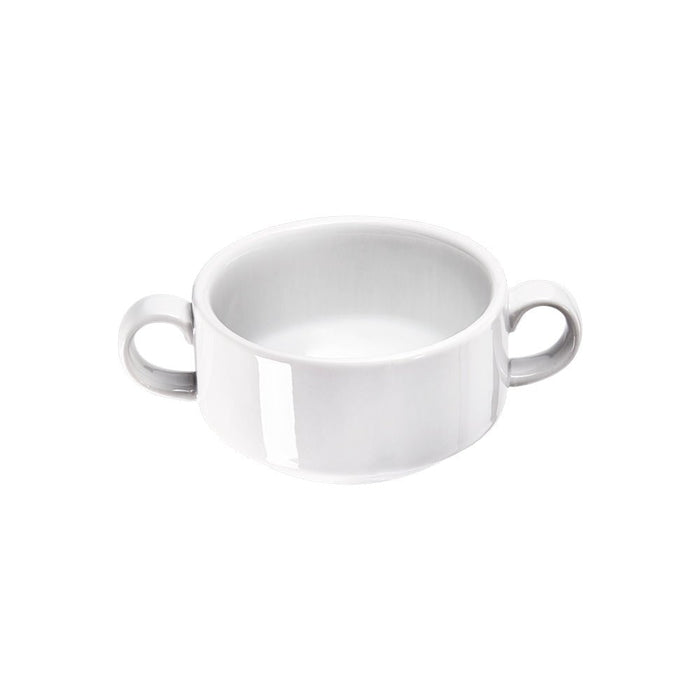 Stalgast - Suppen-Obertasse, groß, reinweißes Hotelporzellan, Serie Isabell, 380 ml - GastroDeals