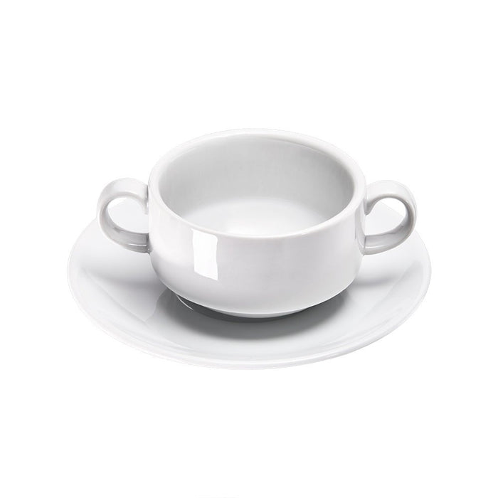 Stalgast - Suppen-Obertasse, klein, reinweißes Hotelporzellan, Serie Isabell, 270 ml - GastroDeals
