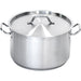 Stalgast - Suppentopf mittelhohe Form, mit Deckel, Ø 360 mm, Höhe 220 mm, 22,4 Liter - GastroDeals