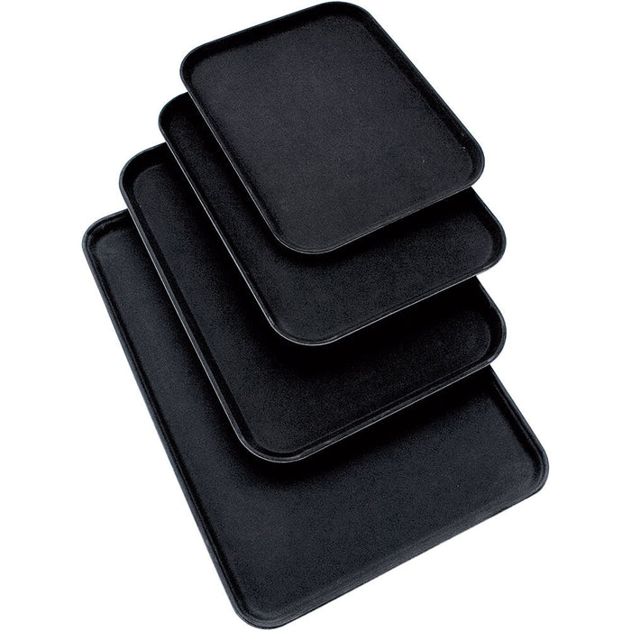 Stalgast - Tablett, mit rutschhemmender Oberfläche, schwarz, 51 x 38 cm (BxT) - GastroDeals