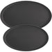 Stalgast - Tablett oval, mit rutschhemmender Oberfläche, schwarz, 60 x 73,5 x 2,5 cm (BxTxH) - GastroDeals