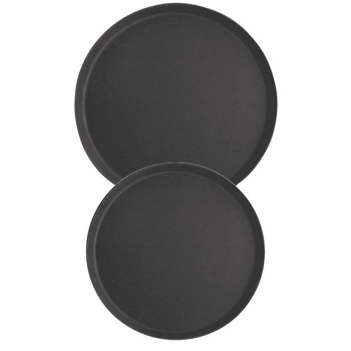 Stalgast - Tablett rund, mit rutschhemmender Oberfläche, schwarz, Ø 40,5 cm, Höhe 2,5 cm - GastroDeals