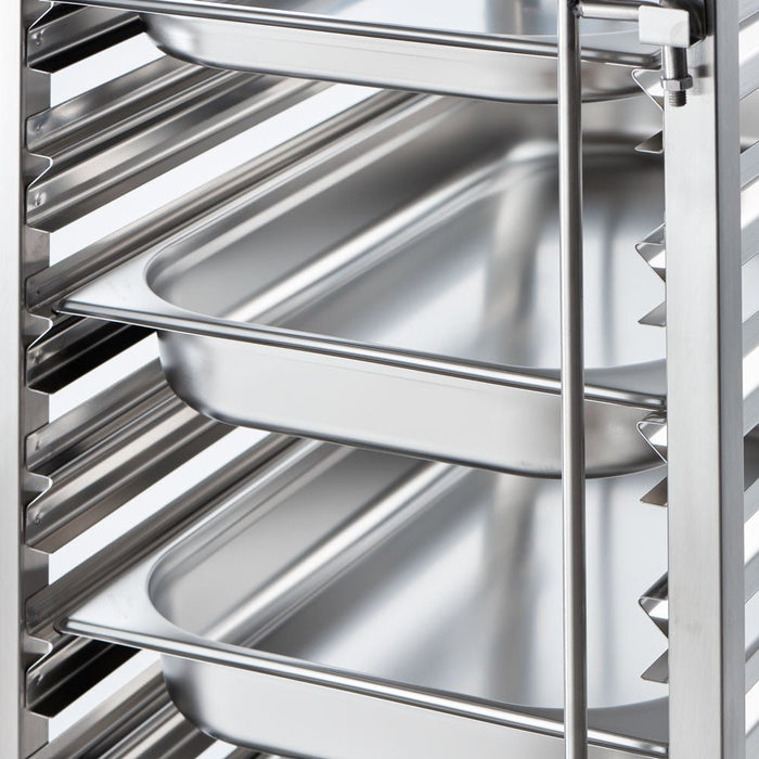 Stalgast - Tablettwagen aus Edelstahl, passend für 14 x GN 1/1, 380 x 550 x 1735 mm (BxTxH) - GastroDeals