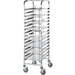 Stalgast - Tablettwagen aus Edelstahl, passend für 16 x Tablett 600 x 400 mm, 470 x 620 x 1735 mm (BxTxH) - GastroDeals