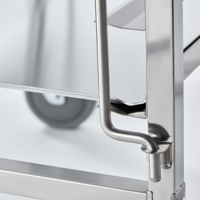Stalgast - Tablettwagen aus Edelstahl, passend für 16 x Tablett 600 x 400 mm, 470 x 620 x 1735 mm (BxTxH) - GastroDeals