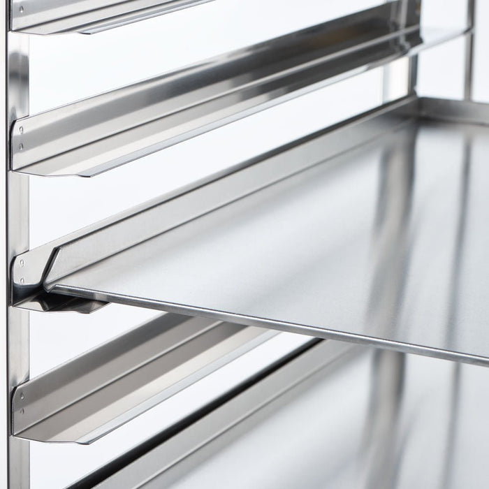 Stalgast - Tablettwagen aus Edelstahl, passend für 16 x Tablett 600 x 400 mm, 470 x 620 x 1735 mm (BxTxH) - GastroDeals