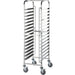 Stalgast - Tablettwagen aus Edelstahl, passend für 16 x Tablett 600 x 400 mm, 470 x 620 x 1735 mm (BxTxH) - GastroDeals