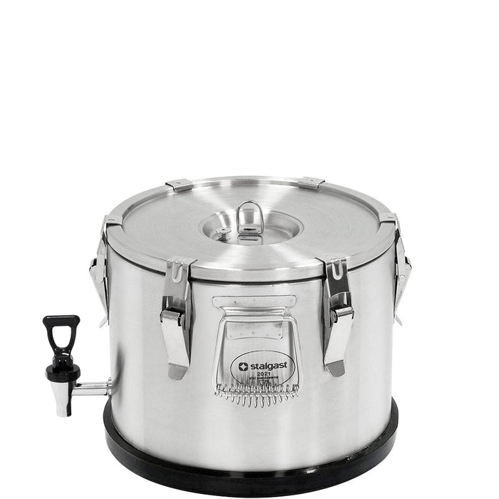 Stalgast - Thermobehälter aus rostfreiem Edelstahl, 15 Liter, mit Ablasshahn - GastroDeals