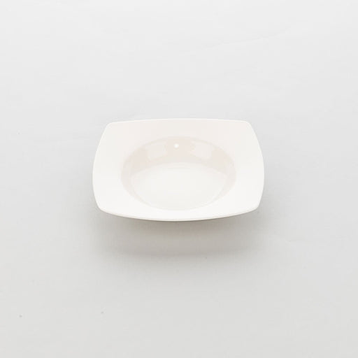 Stalgast - Tiefer Teller, eckig, cremeweißes Hotelporzellan, Serie Liguria A, 210 x 210 mm - GastroDeals
