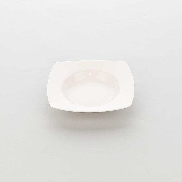 Stalgast - Tiefer Teller, eckig, cremeweißes Hotelporzellan, Serie Liguria A, 210 x 210 mm - GastroDeals
