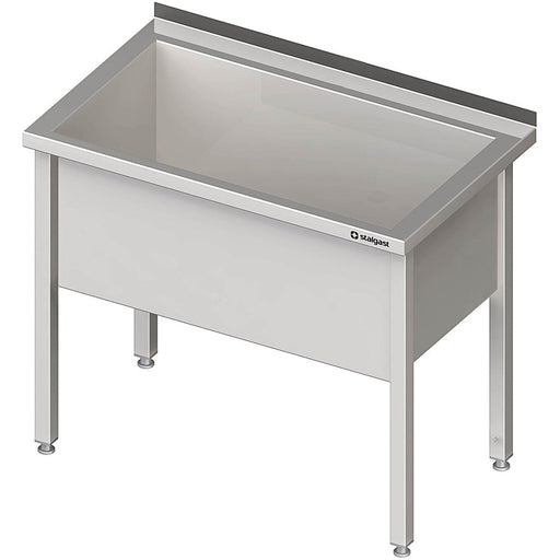 Stalgast - Topfspüle mit einem Becken, 1100x700x850 mm, 400 mm Beckenhöhe, mit Aufkantung, verschweißt - GastroDeals