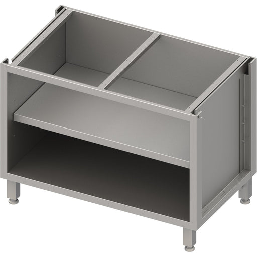 Stalgast - Unterschrank Boxversion 2.0, für Beine/Sockelrahmen, offen, mit Zwischenboden 700x540x660 mm - GastroDeals