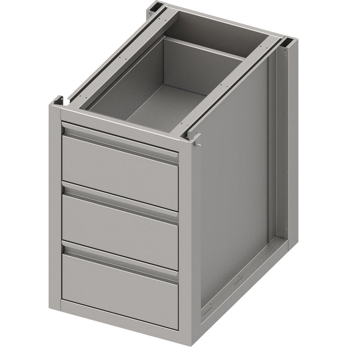 Stalgast - Unterschrank Boxversion 2.0 mit drei Schubladen, Sockelbau 450x540x660 mm - GastroDeals