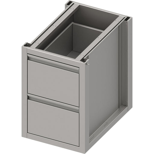 Stalgast - Unterschrank Boxversion 2.0 mit zwei Schubladen, Sockelbau 450x640x660 mm - GastroDeals