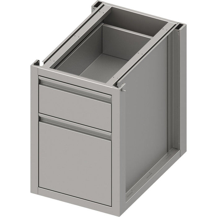 Stalgast - Unterschrank Boxversion 2.0 mit zwei unterschiedlichen Schubladen, Sockelbau 450x540x660 mm - GastroDeals