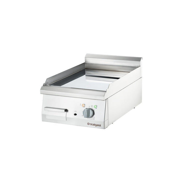 Stalgast - Verchromte Elektro-Griddleplatte als Tischgerät, 400x700 mm, glatte Grillfläche, Serie 700 ND - GastroDeals