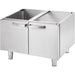 Stalgast - Verchromte Elektro-Griddleplatte als Tischgerät, 800x700 mm, gerillte Grillfläche, Serie 700 ND - GastroDeals