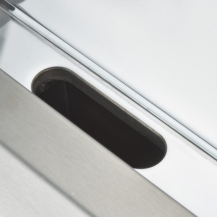 Stalgast - Verchromte Elektro-Griddleplatte als Tischgerät, 800x700 mm, ½ glatte/½ gerillte Grillfläche, Serie 700 ND - GastroDeals