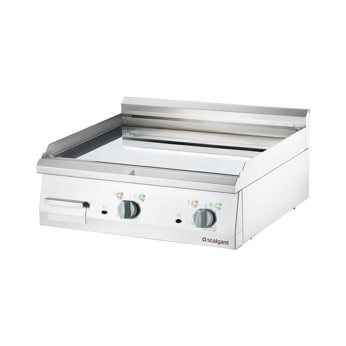 Stalgast - Verchromte Elektro-Griddleplatte als Tischgerät, 800x700 mm, glatte Grillfläche, Serie 700 ND - GastroDeals