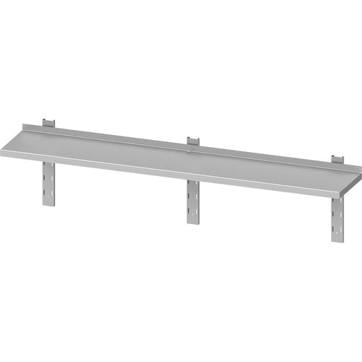 Stalgast - Wandbord ECO mit Konsolen und Wandschienen 1600x300x400 mm höhenverstellbar, Selbstmontage (AISI201) - GastroDeals