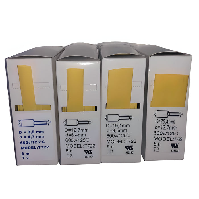 W.E. Blaschitz - Schrumpfschlauch-Box, 2:1, 25,4 - 13 mm, gelb, 5 m - GastroDeals