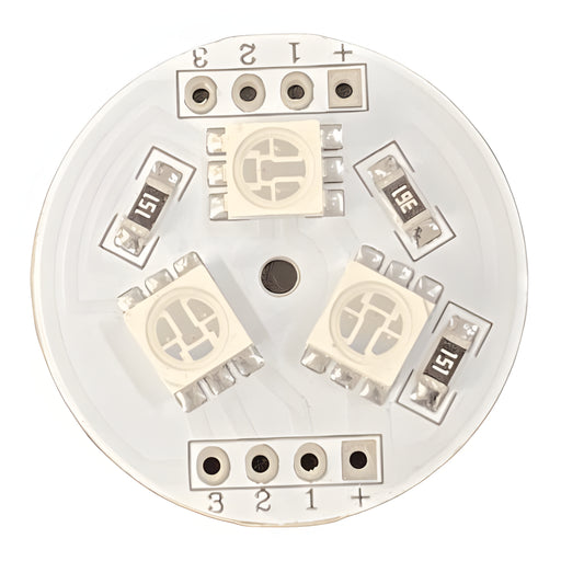 W.E. Blaschitz - SMD LED-Platine rund Ø 26mm / 3x Fullcolor / 12VDC 50mA - GastroDeals