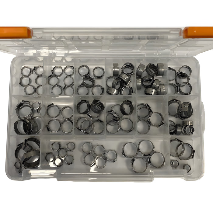 W.E. Blaschitz - Sortimentbox Oetiker 1-Ohr-Klemmen / 100 Stk. stufenlos 5,8-19,2R - GastroDeals