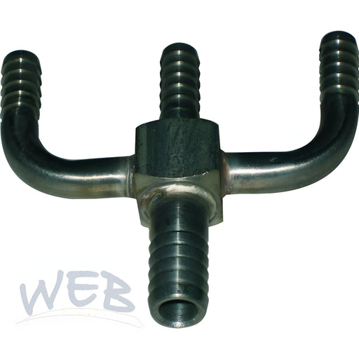 W.E. Blaschitz - W-Verteiler Edelstahl 1x 10mm auf 3x 7mm (GABELFÖRMIG) - GastroDeals