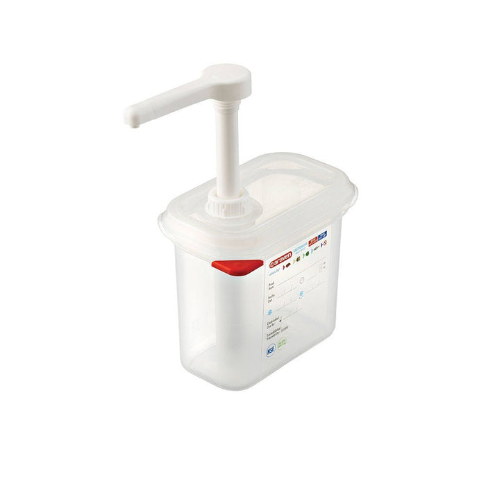Araven - Pumpspender GN 1/9 aus Polypropylen, Inhalt 1,5 L - GastroDeals