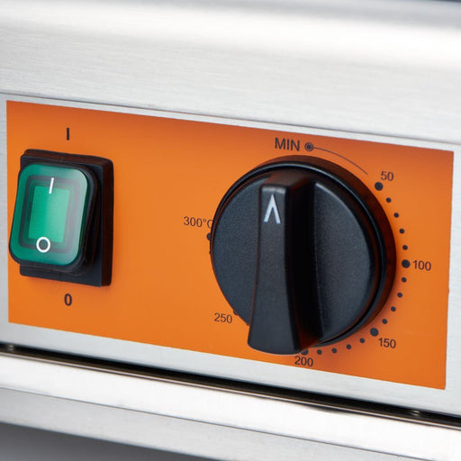 Caterina - Crêpe-Gerät mit Ø 400 mm Platte, 450x470x220 mm (BxTxH), 3 kW 230 V - GastroDeals