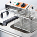 Caterina - Doppel-Fritteuse CATERINA, 2x 10 Liter, mit Ablasshahn 610x510x390 mm (BxTxH), 2x 3 kW 230V - GastroDeals