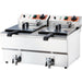 Caterina - Doppel-Fritteuse CATERINA, 2x 10 Liter, mit Ablasshahn 610x510x390 mm (BxTxH), 2x 3 kW 230V - GastroDeals