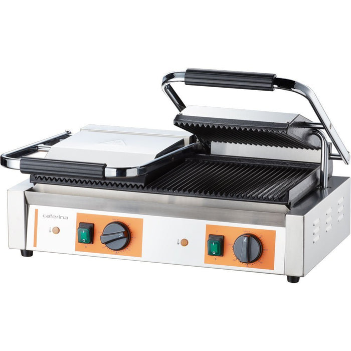 Caterina - Doppel-Kontaktgrill CATERINA, 570x360x200 mm (BxTxH), 3,6 kW - GastroDeals