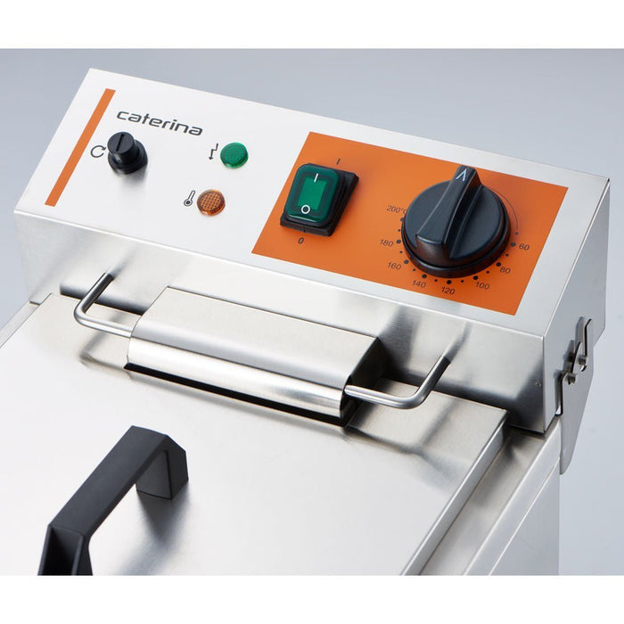 Caterina - Fritteuse CATERINA, 10 Liter, mit Ablasshahn 300x510x390 mm (BxTxH), 3 kW 230V - GastroDeals