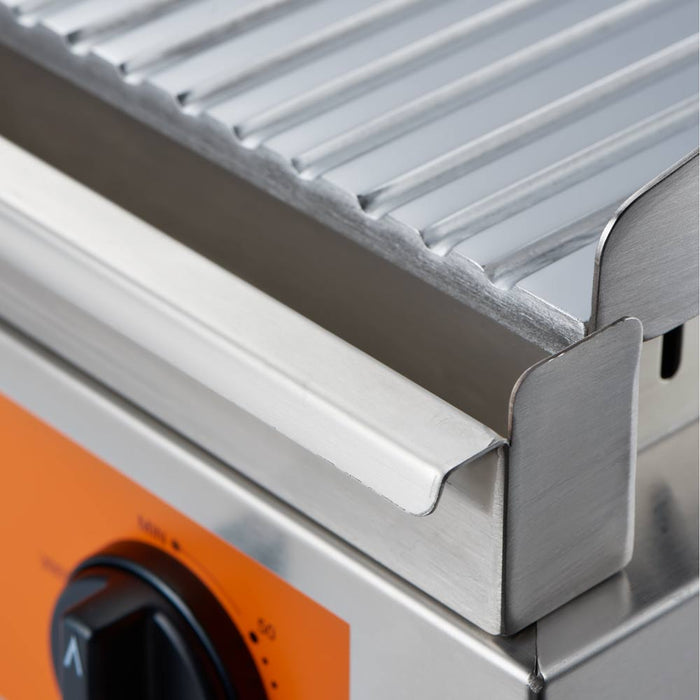 Caterina - Griddleplatte CATERINA, 720x460x240 mm, 2/3 glatt und 1/3 gerillt, 3,5 kW 230 V - GastroDeals