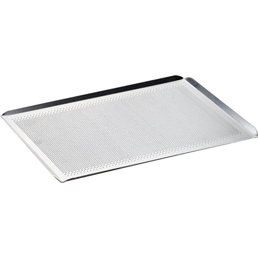 FM Industrial - 4-Rand-Backblech aus Aluminium, gelocht, 340x240 mm - GastroDeals