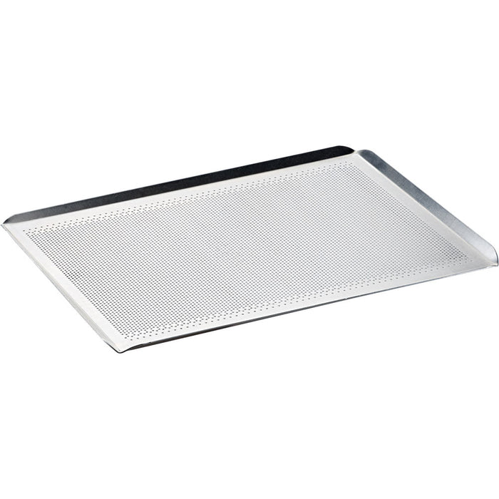 FM Industrial - 4-Rand-Backblech aus Aluminium, gelocht, 340x240 mm - GastroDeals