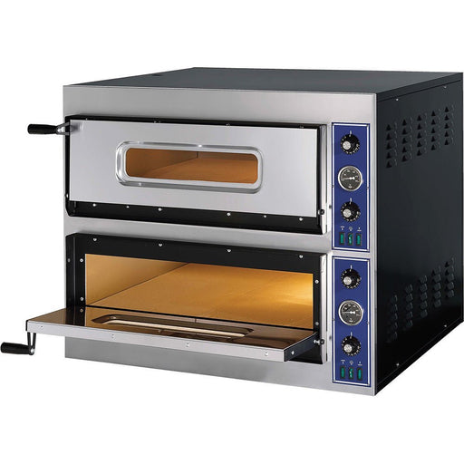 GGF - GGF Pizzaofen E-Start Line mit zwei Kammern für 12 Pizzen à 320 mm, 14,4 kW, 900x1080x750 mm (BxTxH) - GastroDeals