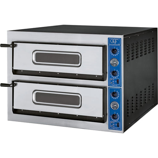 GGF - GGF Pizzaofen mit zwei Kammern für 12 Pizzen à 360 mm, 18 kW, 1010 x 1210 x 750mm (BxTxH) - GastroDeals