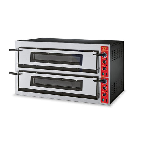 GGF - GGF Pizzaofen mit zwei Kammern für 12 Pizzen à 360 mm, 18 kW, 1370 x 850 x 750 mm (BxTxH) - GastroDeals