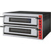 GGF - GGF Pizzaofen mit zwei Kammern für 18 Pizzen à 360 mm, Vollschamott, 26,4 kW, 1370 x 1210 x 750 mm (BxTxH) - GastroDeals