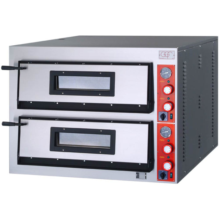 GGF - GGF Pizzaofen mit zwei Kammern für 8 Pizzen à 360 mm, 12 kW, 1010 x 850 x 750mm (BxTxH) - GastroDeals