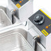 Gredil - GREDIL Fritteuse mit zwei Becken, 2 x 5 Liter, Abmessung 540 x 420 x 270 mm (BxTxH) - GastroDeals