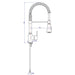 Monolith - MONOLITH Einloch-Mischbatterie mit flexiblem Hals und Waschbrause - GastroDeals