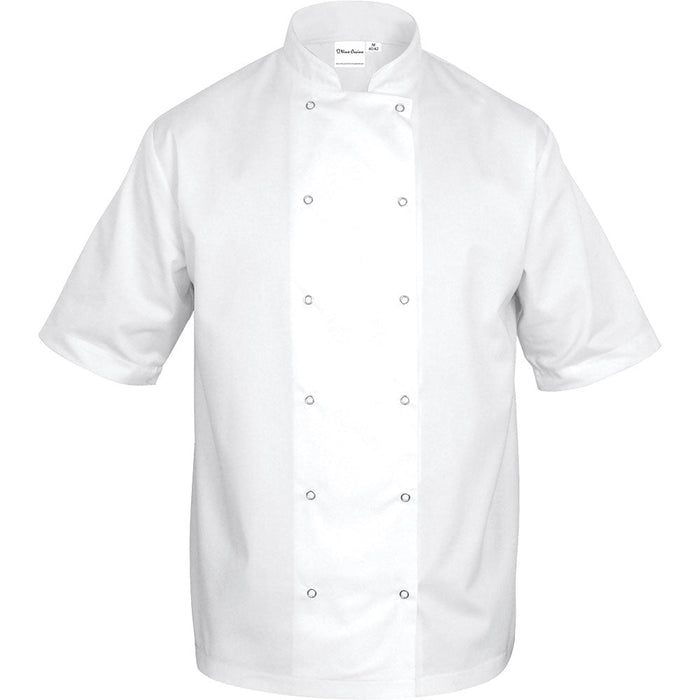 Nino Cucino - Nino Cucino Kochjacke, Modell „Chef“, Kurzarm, weiß, Gr. XL - GastroDeals