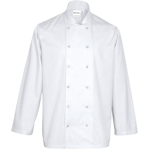 Nino Cucino - Nino Cucino Kochjacke, Modell „Chef“, Langarm, weiß, Gr. S - GastroDeals