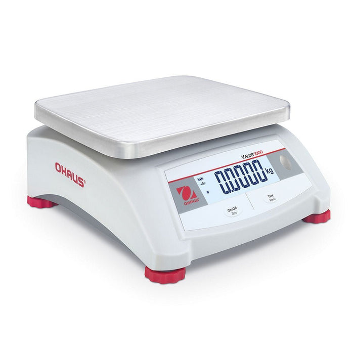OHAUS - Küchenwaage, eichfähig, Kapazität 15 kg, Teilung 5 g, Abmessung 255 x 305 x 115 mm (BxTxH) - GastroDeals