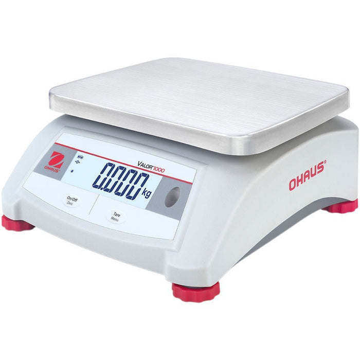 OHAUS - Küchenwaage, eichfähig, Kapazität 6 kg, Teilung 2 g, Abmessung 255 x 305 x 115 mm (BxTxH) - GastroDeals